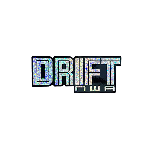 Drift NWA Glitter Sticker