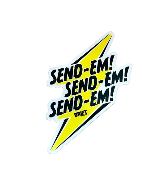 Send Em Bolt Sticker